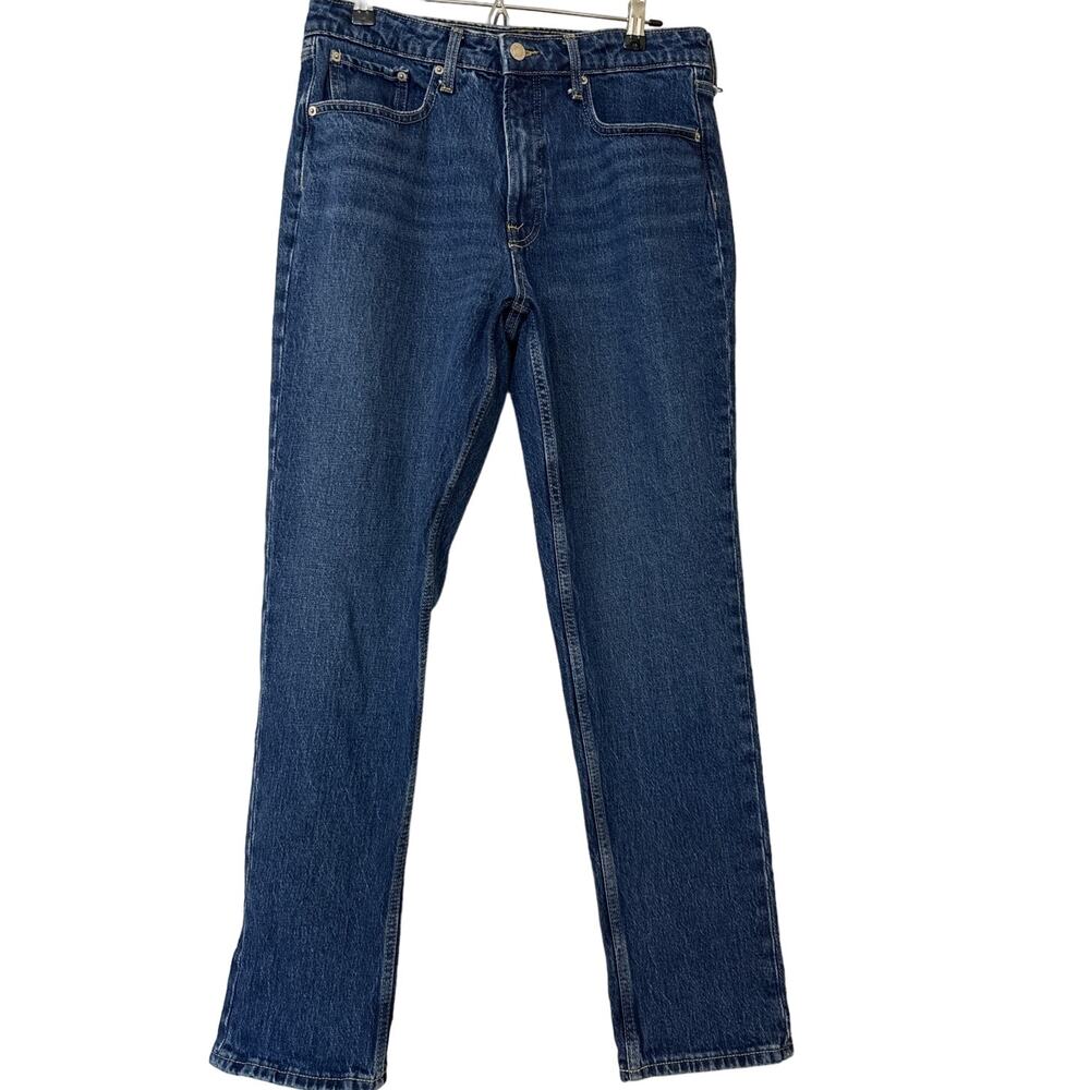 Free Assembly Size 12, Mom Jeans Five Pocket Design High Rise Straight